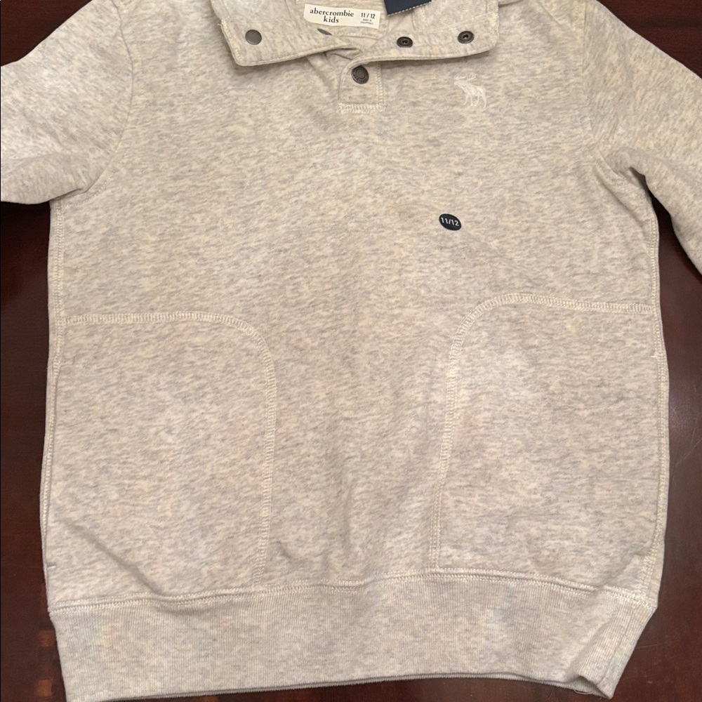 Abercrombie Kids Light Gray Sweatshirt - Picture 3 of 5